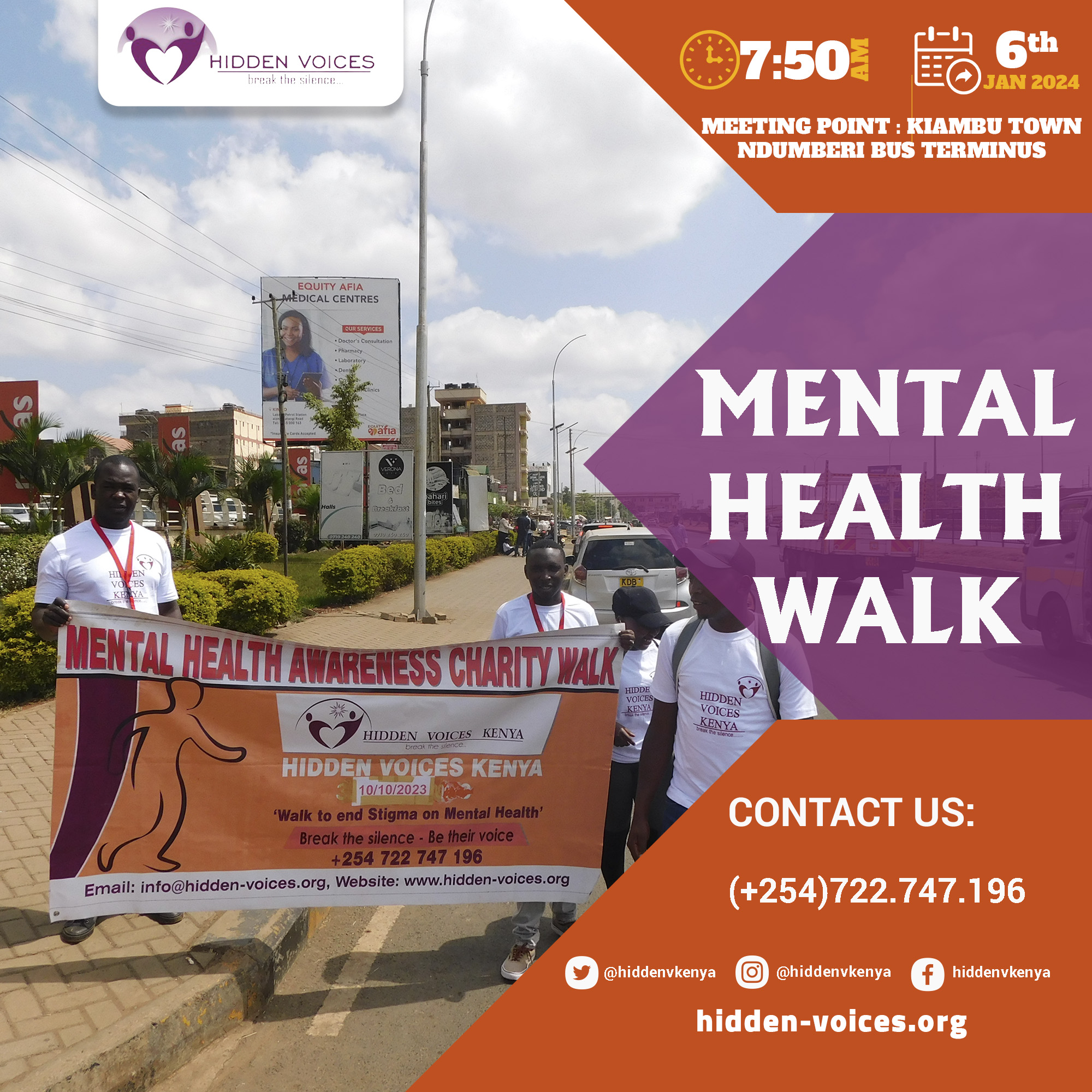 Mental Helath Walk Kiambu Town